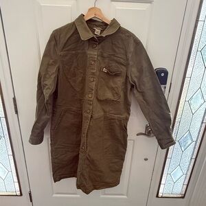 New Duluth Trading Company Makers Studio Dress Sage Olive Green Women's XLarge